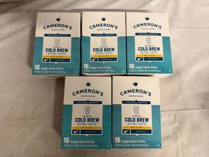 5 x 16ct Boxes of Camerons Instant Cold Brew