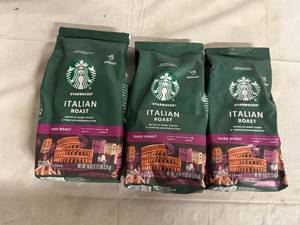 lot 61 image: 3 Bags of Starbuck Italian Roast