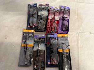 lot 93 image: 8 Pairs of Variety Foster and Grant Reading Glasses