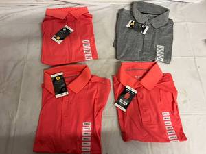 lot 79 image: 4 Members Mark Performance Polos - Small