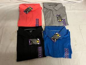 lot 82 image: 4 Members Mark Performance Polos - XXL