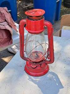 lot 413 image: 12 Camp Lantern (Red)
