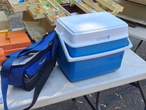 lot 435 image: Rubbermaid Cooler with Arctic Zone Cooler Bag