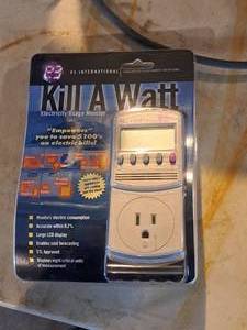 lot 613 image: P3 International Kill A Watt Electricity Usage Monitor