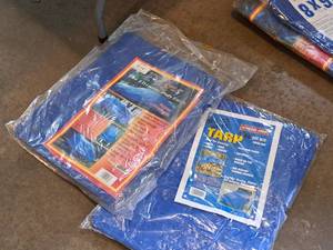 lot 631 image: Lot of (2) Poly Tarps 6x8