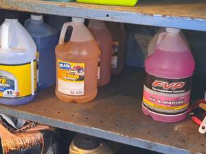 lot 645 image: Shelf Lot - Splash Car Wash, FVP RV & Marine Antifreeze, Splash Windshield Fluid