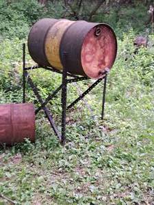 lot 376 image: Fuel Barrel with Stand