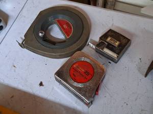 lot 718 image: Lot of (3) Lufkin Tape Meaures - 50, 25 and One Unknown