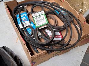 lot 738 image: Lot of (16) Motor Belts - Premium Utility, Snow Thrower Auger, Hydrostatic Ground Drive and more