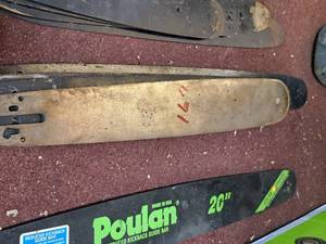 lot 781 image: Lot of (4) Assorted Chainsaw Bars - (3) 16 and (1) 18 Bar