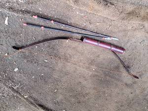 lot 394 image: Archery Bow with Arrows
