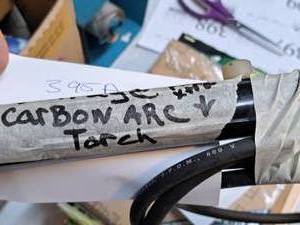 lot 395A image: Vintage Carbon Arc Torch