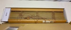 lot 3 image: Faux Oak Wood Blinds 30x72