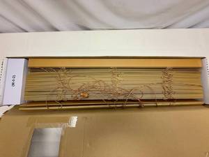 lot 5 image: Faux Oak Wood Blinds 30x72