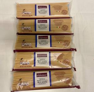 lot 12 image: 5x 1lb Taste Of Inspiration Bucatini Bronze Cut Pasta