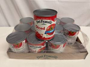 lot 41 image: 12x 28oz Dei Fratelli Diced Tomatoes