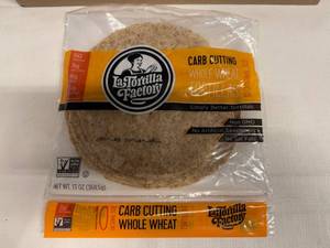 lot 46 image: 10x 10ct Carb Cutting Whole Wheat Tortillas