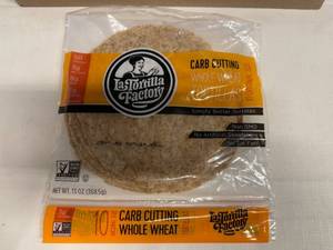 lot 48 image: 10x 10ct Carb Cutting Whole Wheat Tortillas