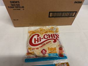 12x 12ct Chi-Chi's Flour Tortillas-Taco Size