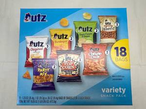 lot 174 image: Utz Variety Snack Pack-18 1.25oz bags