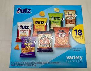 Utz Variety Snack Pack-18 1.25oz bags