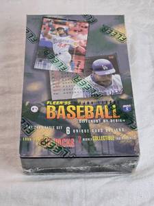 lot 21 image: Unopened Box of 1995 Fleer Major League Baseball Trading Card - 36 Packs