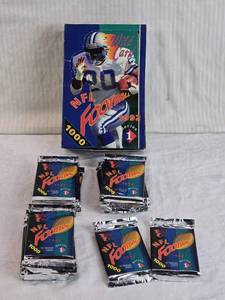 lot 48 image: Lot of 17 Unopened Packs of 1992 Wild Card NFL Football Trading Cards