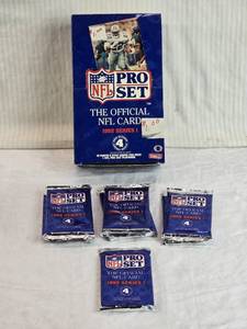 lot 50 image: Lot of 7 Unopened Packs of 1992 Series I Pro Set NFL Trading Cards
