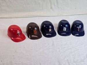 lot 59 image: Lot of Miniature Baseball Helmets with Team Logos