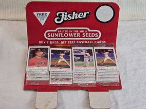 lot 66 image: Lot of Limited Edition Fisher Sunflower Seeds Baseball Cards