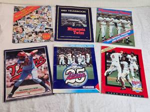 lot 74 image: Lot of Vintage Minnesota Twins Yearbooks from the 1980s