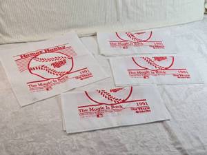 lot 82 image: Lot of 4 1991 Official Star Tribune Homer Hankies