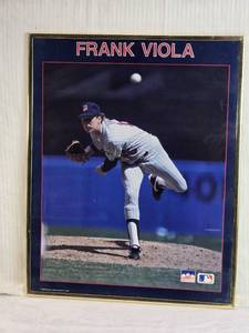 lot 110 image: Frank Viola Baseball Poster in Frame 16x20