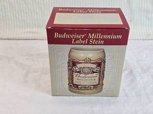 lot 129 image: Budweiser Millennium Label Stein in Original Box