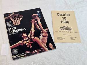 lot 130 image: Lot of Vintage Minnesota Basketball Tournament Programs