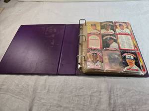 lot 135 image: Binder of Mostly 1992 Donruss Triple Play Baseball Trading Cards including some from Gallery of Stars