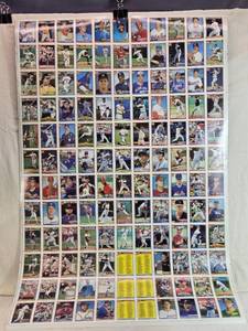 lot 403 image: 1991 Topps Baseball Card Uncut Sheet
