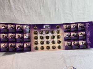 lot 156 image: Minnesota Vikings 2005 Medallions with Display Album