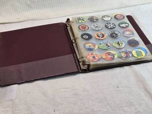 lot 161 image: Lot of Vintage Pogs and Slammers in Binder