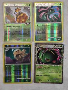 lot 172 image: Lot of Holographic Pokemon Cards including Cradily, Meganium, Vespiquen, and Shedinja