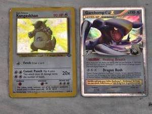 lot 176 image: Lot of Pokemon Trading Cards Kangaskhan and Garchomp C Lv.X