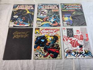 lot 193 image: Lot of Marvel Comic Books Captain America, Ghost Rider, and Daredevil
