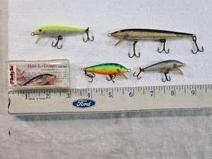 lot 216 image: Fishing Lures Including Rat-L-Trap, Bill Lewis Lure and More