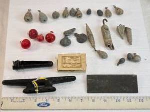 lot 249 image: Lot of Fishing Weights, Bobbers, and Hooks