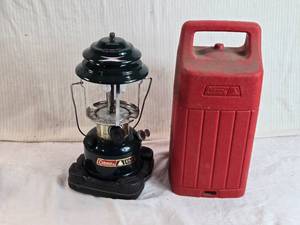 lot 264 image: Coleman CL2 Lantern with Red Carry Case - No globe