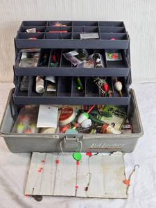 lot 269 image: Fishing Tackle and Accessories in Tackle Box