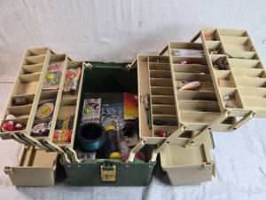 lot 278 image: Plano 8606 Tackle Box with Assorted Fishing Gear