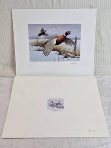 lot 292 image: 2007 Minnesota Pheasant Stamp Print with Certificate of Authenticity Signed and Numbered 14612000
