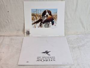 lot 293 image: 1997 Minnesota Pheasant Stamp Print by Jim Killen Signed and Numbered 14612500