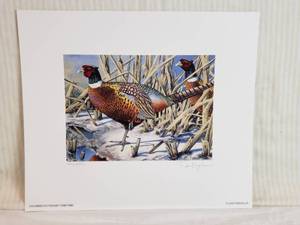 lot 317 image: 2009 Minnesota Pheasant Stamp Print by Dean Kegler, Signed and numbered 14612000